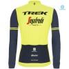 Completo Maglia ML + Pantaloncino con bretelle ML 2020 Trek-Segafredo Winter Invernale N002